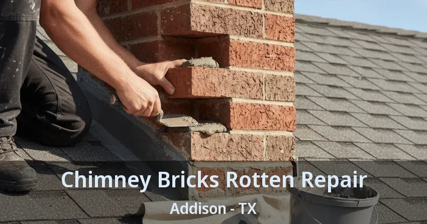 Chimney Bricks Rotten Repair Addison - TX