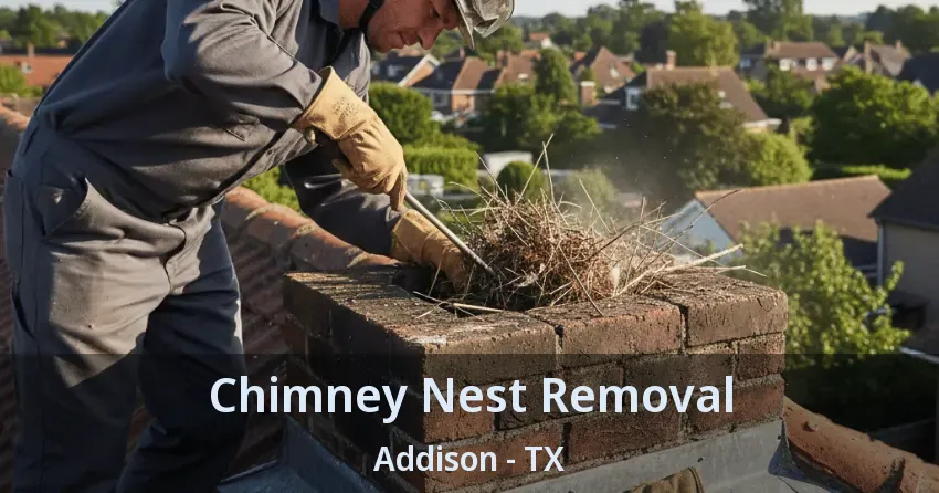 Chimney Nest Removal Addison - TX