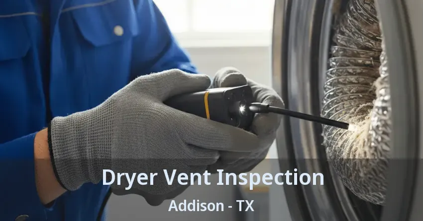 Dryer Vent Inspection Addison - TX
