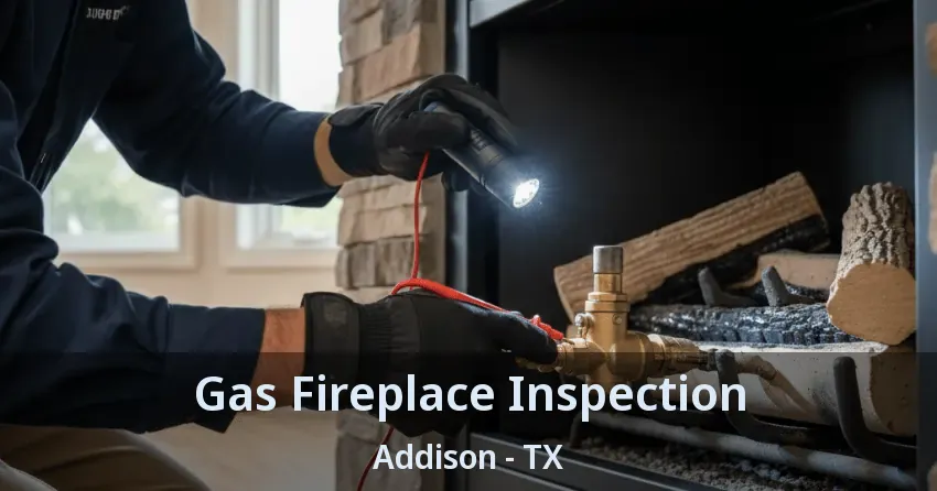 Gas Fireplace Inspection Addison - TX