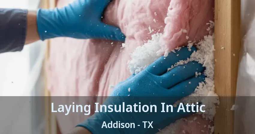 Laying Insulation In Attic Addison - TX