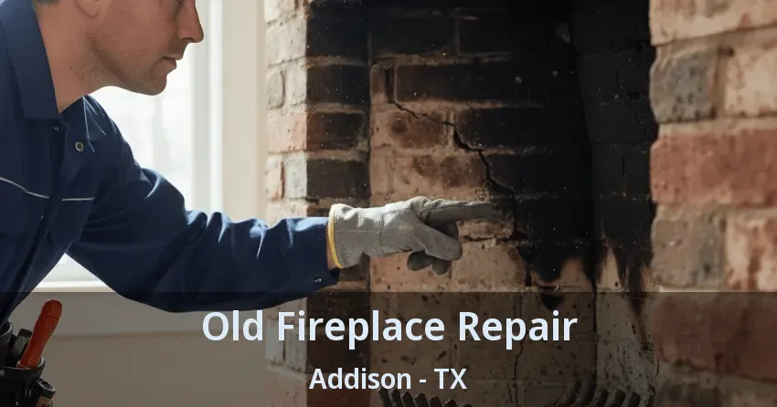 Old Fireplace Repair Addison - TX