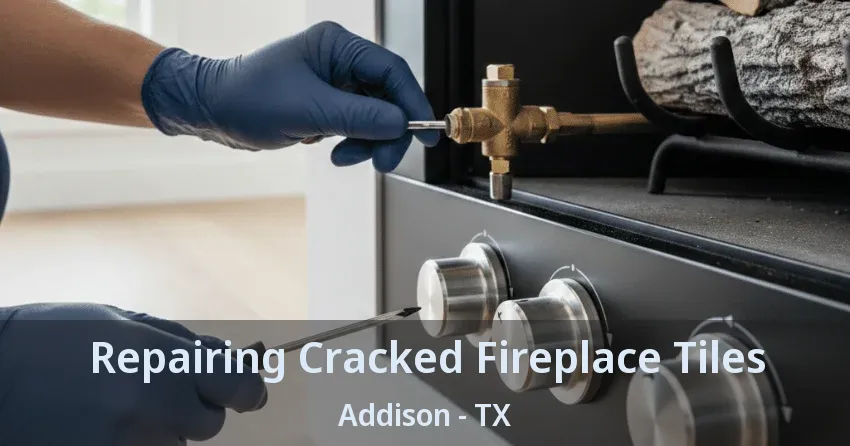 Repairing Cracked Fireplace Tiles Addison - TX