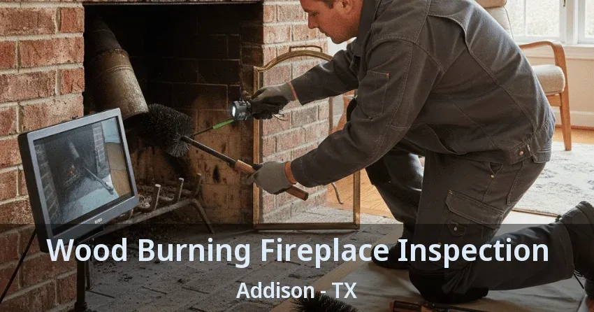 Wood Burning Fireplace Inspection Addison - TX